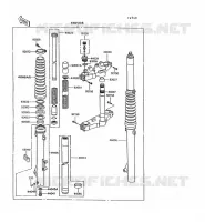 FRONT FORK voor Kawasaki KLR600 1993