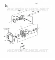 FRONT HUB voor Kawasaki KLR600 1993
