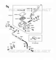 FRONT MASTER CYLINDER voor Kawasaki KLR600 1993