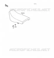 SEAT voor Kawasaki KLR600 1993