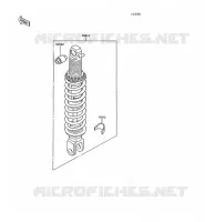 SUSPENSION   SHOCK ABSORBER voor Kawasaki KLR600 1993