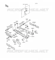 SWINGARM voor Kawasaki KLR600 1993