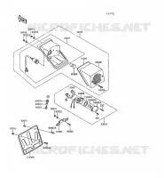 TAILIGHT(S) voor Kawasaki KLR600 1993