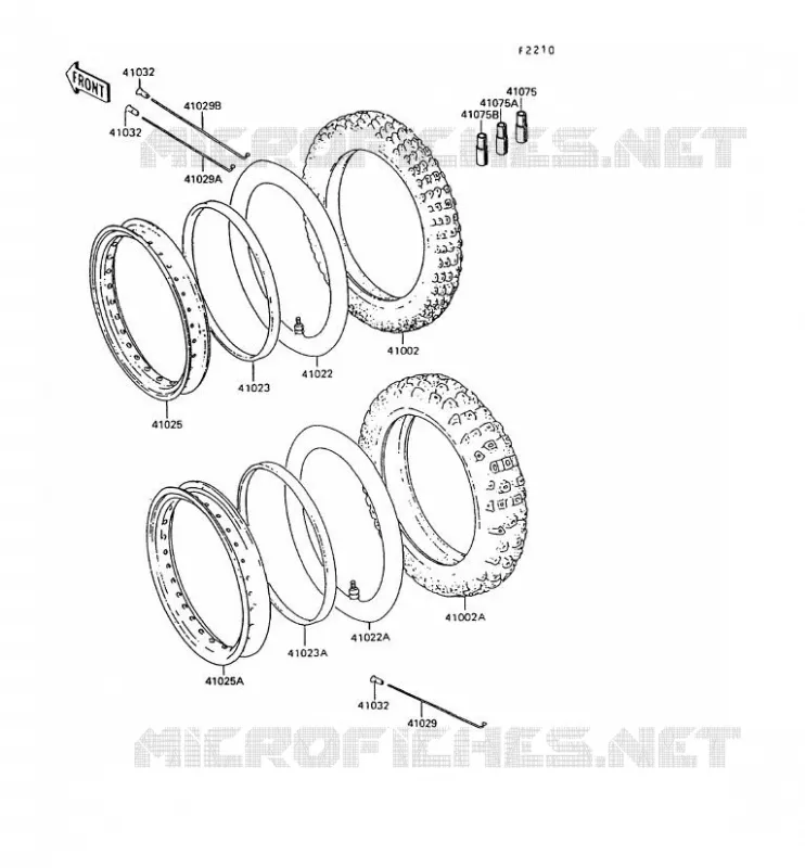 TIRES Kawasaki MOTOS 600 1994 KLR600  KL600-B9