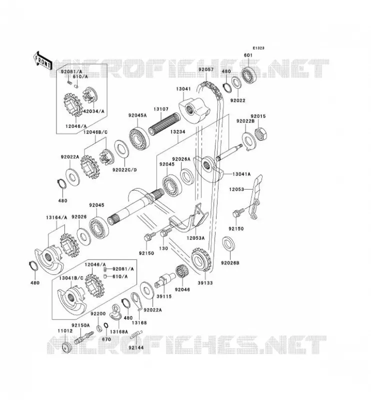 BALANCER Kawasaki MOTOS 650 2000 KLR650  KL650-A14