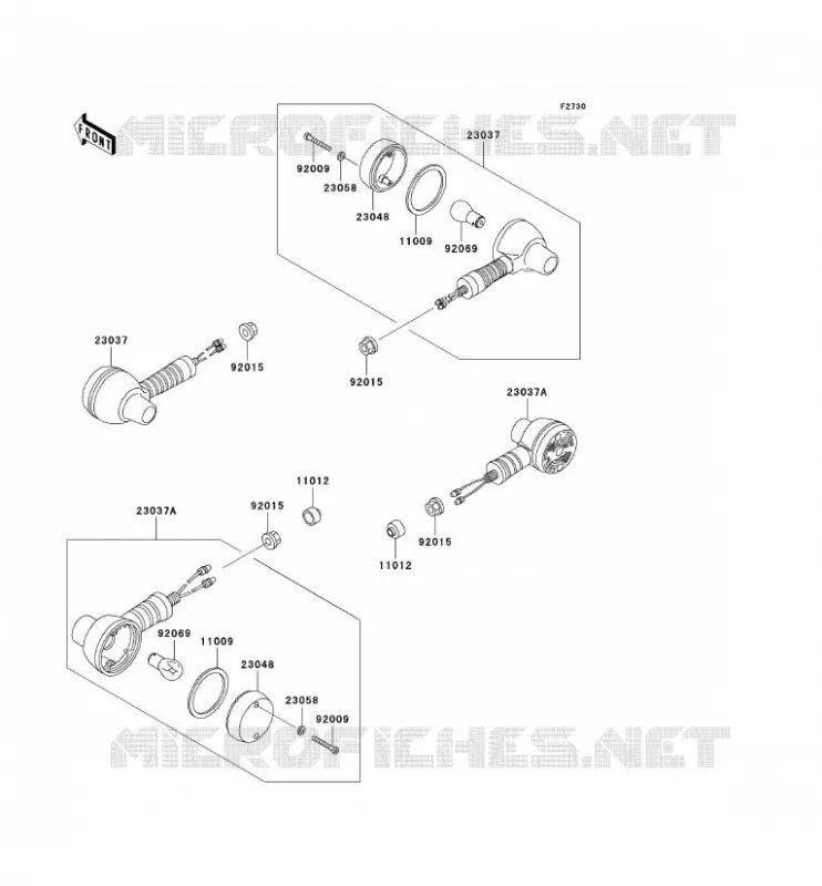 INDICATORS Kawasaki MOTOS 650 2000 KLR650  KL650-A14