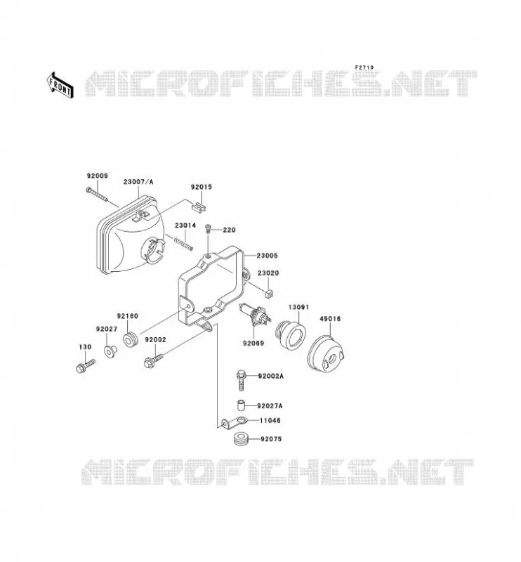 LENS(S) Kawasaki MOTOS 650 2000 KLR650  KL650-A14