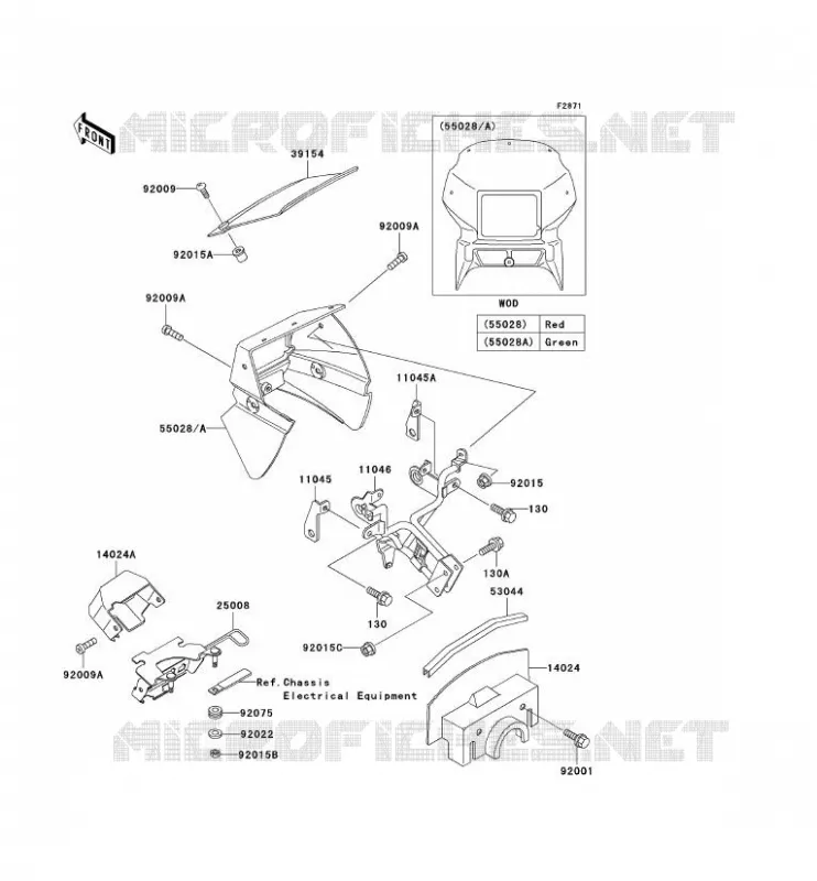 COWLING Kawasaki MOTOS 650 2004 KLR650  KL650-A18