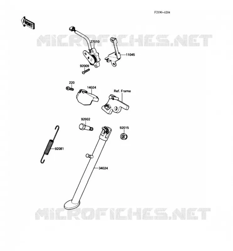 STAND Kawasaki MOTOS 650 1990 KLR650  KL650-A4