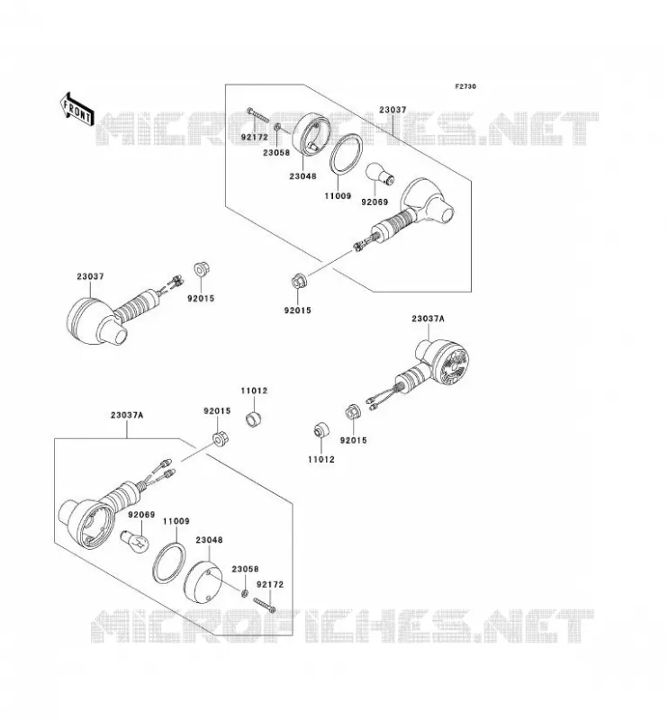 INDICATORS Kawasaki MOTOS 650 2006 KLR650  KL650A6F