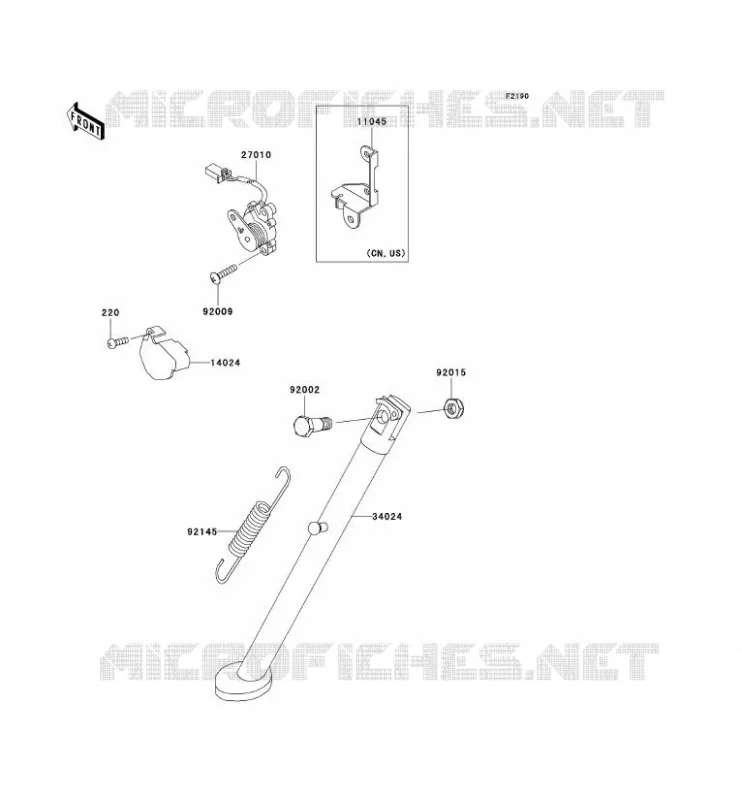 STAND Kawasaki MOTOS 650 2006 KLR650  KL650A6F
