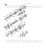 TRANSMISSION voor Kawasaki KLR650 1993