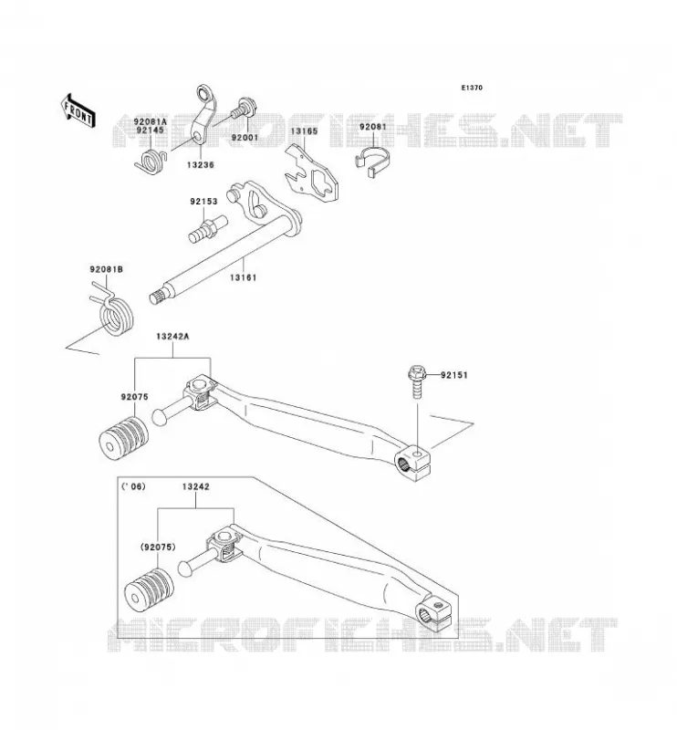 SHIFT Kawasaki MOTOS 650 2007 KLR650  KL650A7F