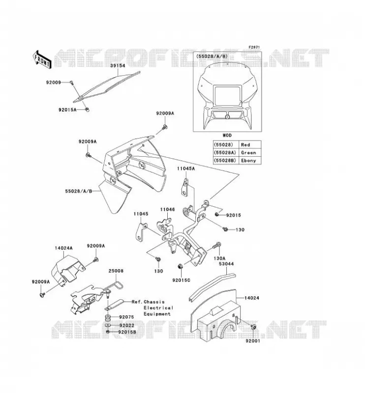 COWLING Kawasaki MOTOS 650 2007 KLR650  KL650A7F