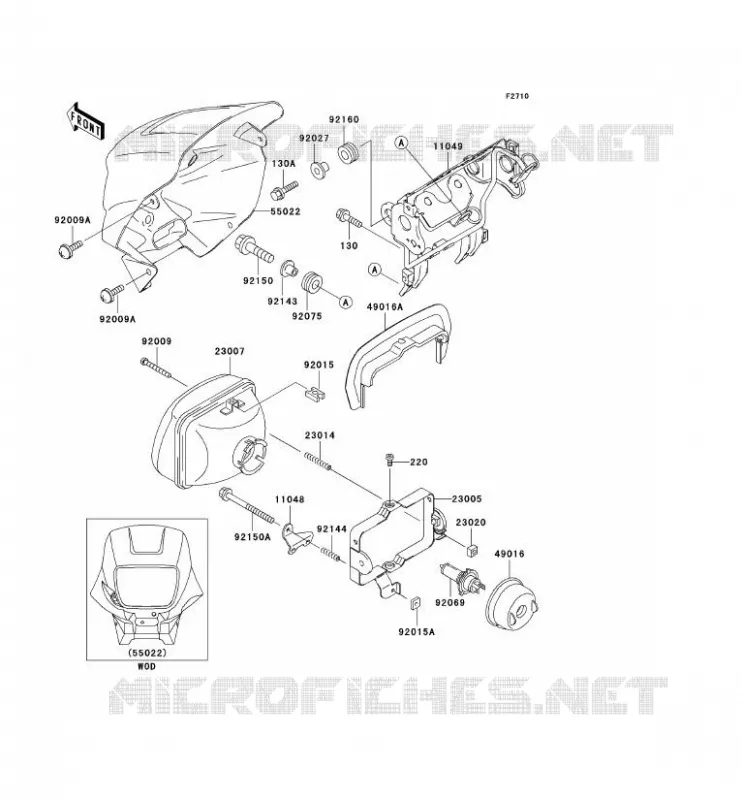LENS(S) Kawasaki MOTOS 650 2000 KLR650  KL650-C6