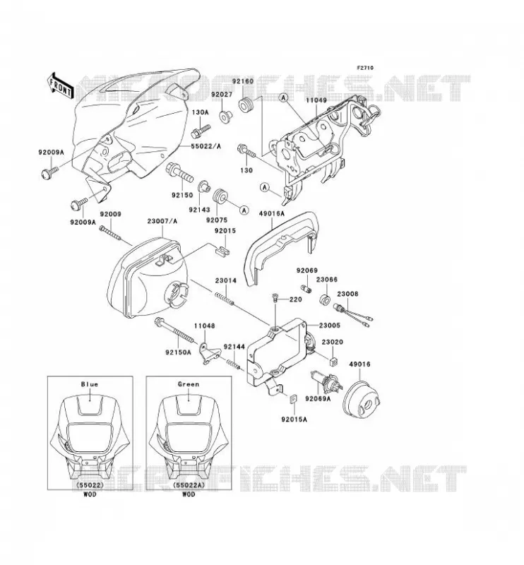 LENS(S) Kawasaki MOTOS 650 2001 KLR650  KL650-C7