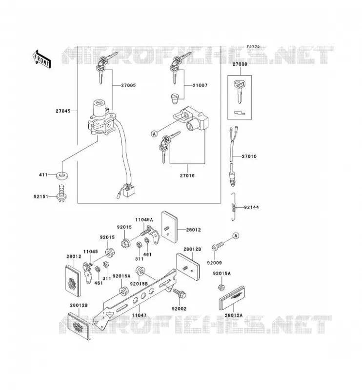 SWITCH Kawasaki MOTOS 650 2001 KLR650  KL650-C7