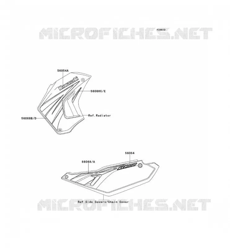 STICKER(BLEU) Kawasaki MOTOS 650 2009 KLR650  KL650E9F