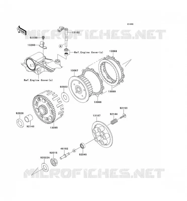CLUTCH Kawasaki MOTOS 650 2009 KLR650  KL650E9F