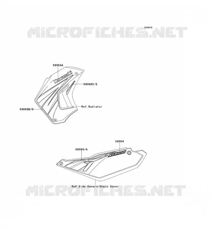 STICKER(RED) Kawasaki MOTOS 650 2009 KLR650  KL650E9F