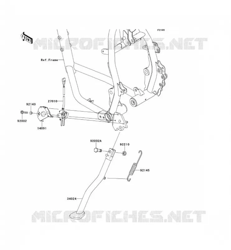 STAND Kawasaki MOTOS 650 2011 KLR650  KL650EBF