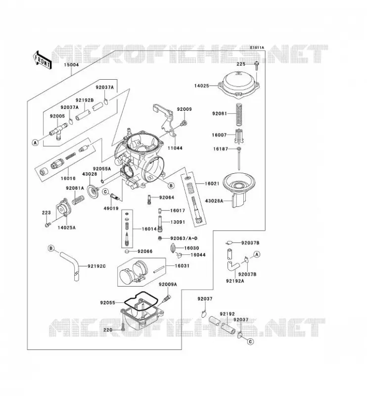 CARBURETOR(CA) Kawasaki MOTOS 650 2012 KLR650  KL650ECF