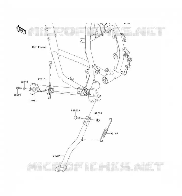 STAND Kawasaki MOTOS 650 2014 KLR650  KL650EEF