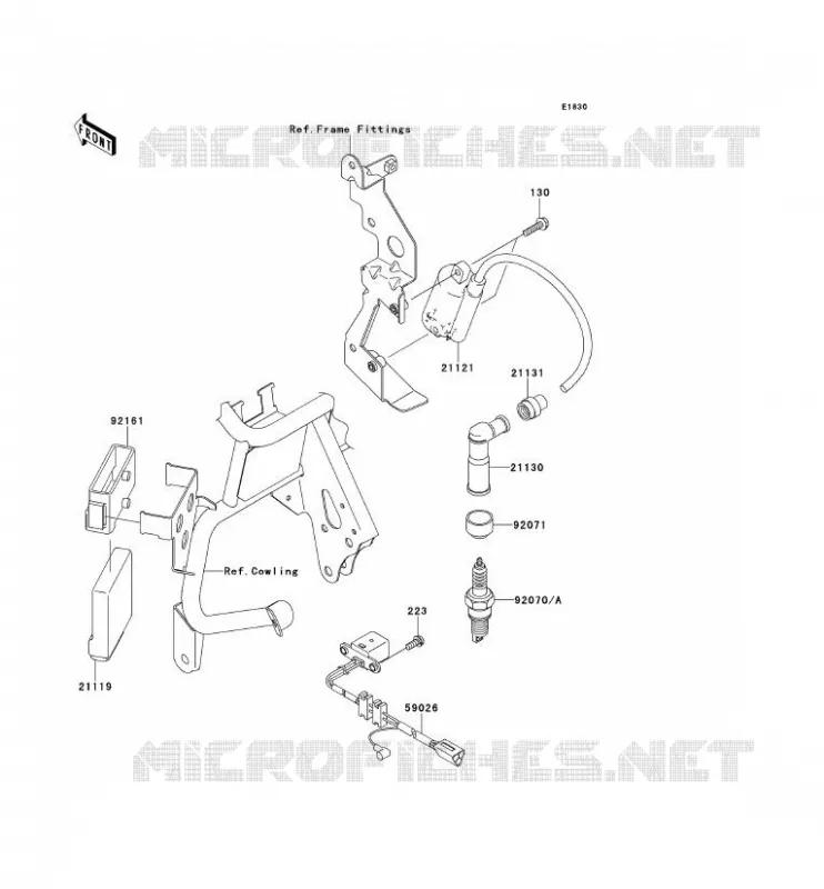 IGNITION SYSTEM Kawasaki MOTOS 650 2014 KLR650  KL650EEF