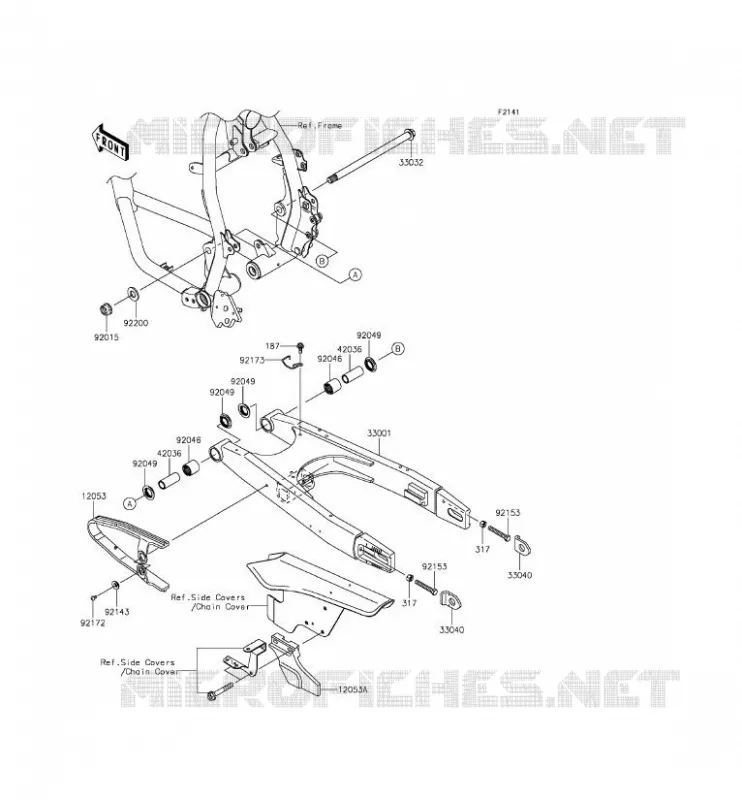 SWINGARM Kawasaki MOTOS 650 2015 KLR650  KL650EFF