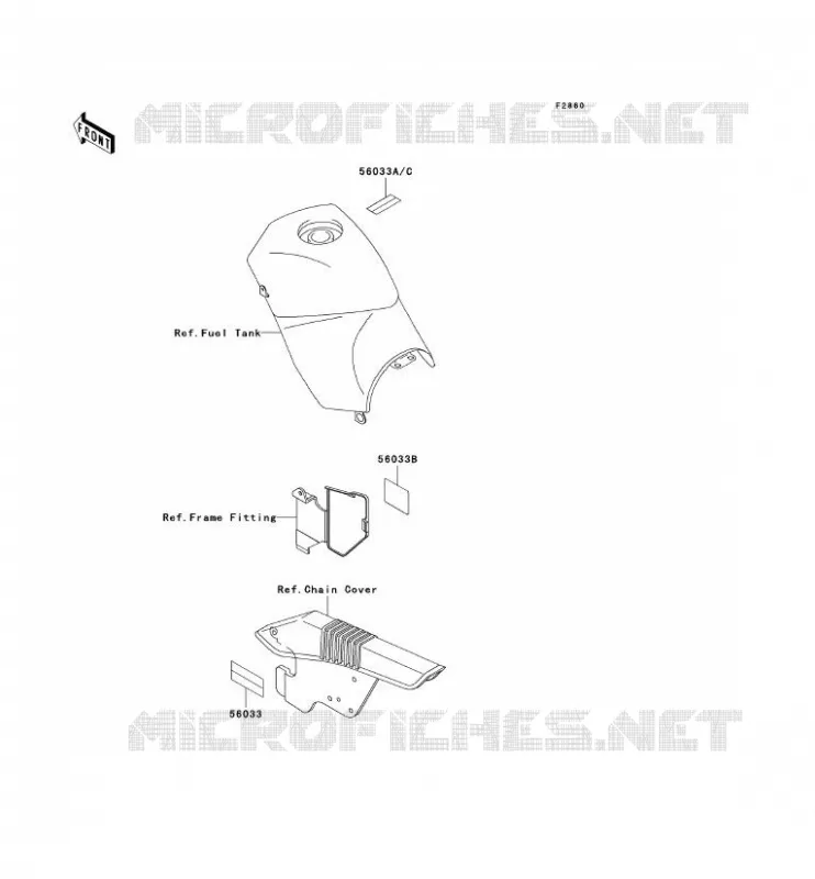 LABELS Kawasaki MOTOS 250 1997 KLE250  KLE250-A3