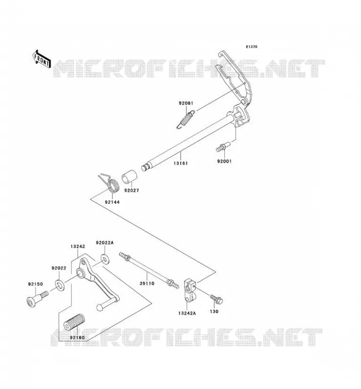 SHIFT Kawasaki MOTOS 250 2000 KLE250  KLE250-A5