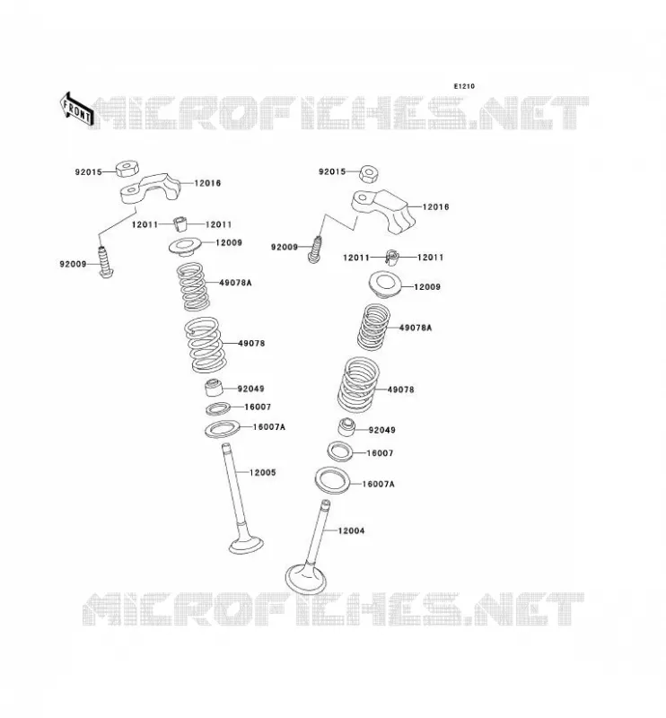 VALVE Kawasaki MOTOS 250 2000 KLE250  KLE250-A5