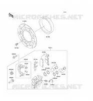 FRONT BRAKE voor Kawasaki KLE250 2000