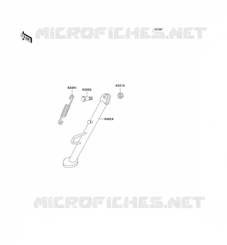 STAND Kawasaki MOTOS 500 2002 KLE500  KLE500-A12