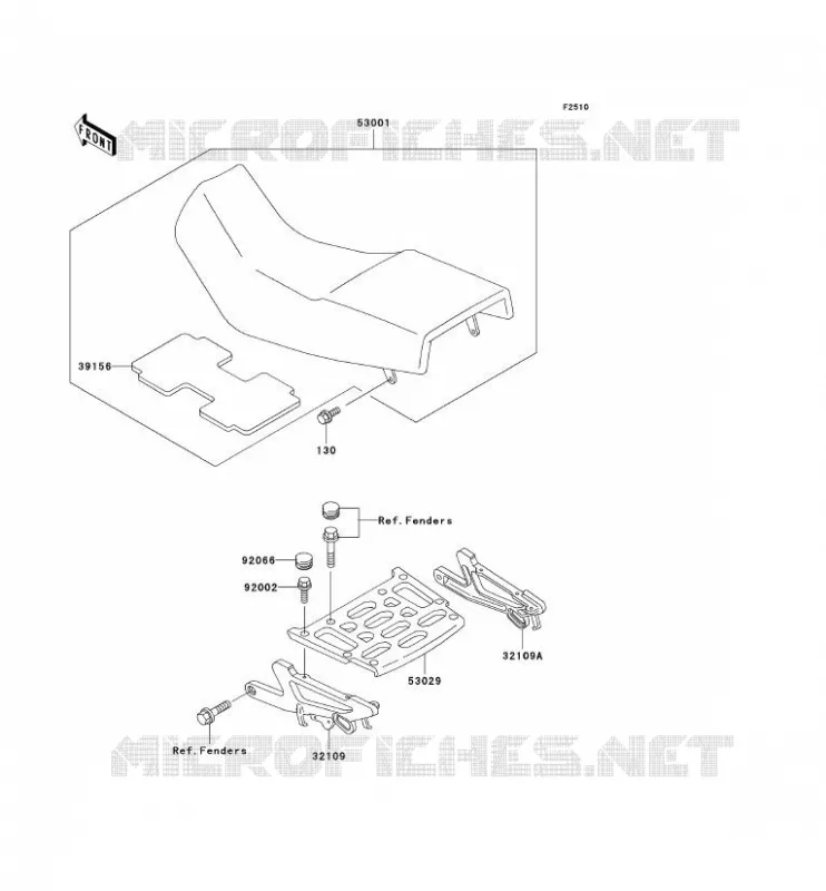SEAT Kawasaki MOTOS 500 2003 KLE500  KLE500-A13