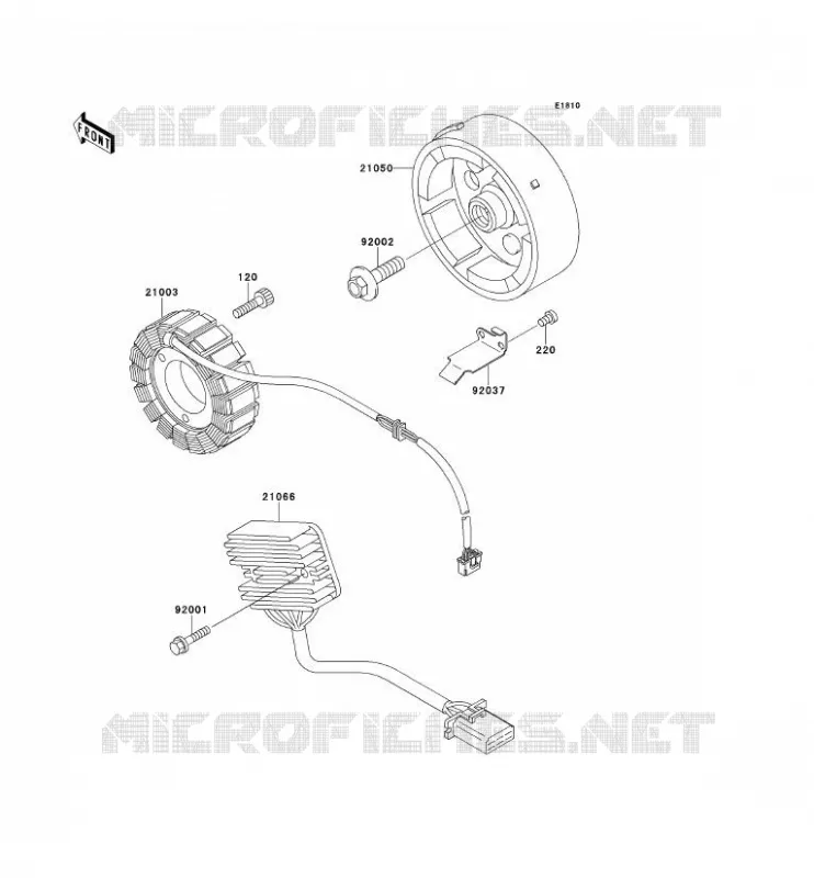 GENERATOR Kawasaki MOTOS 500 1992 KLE500  KLE500-A2