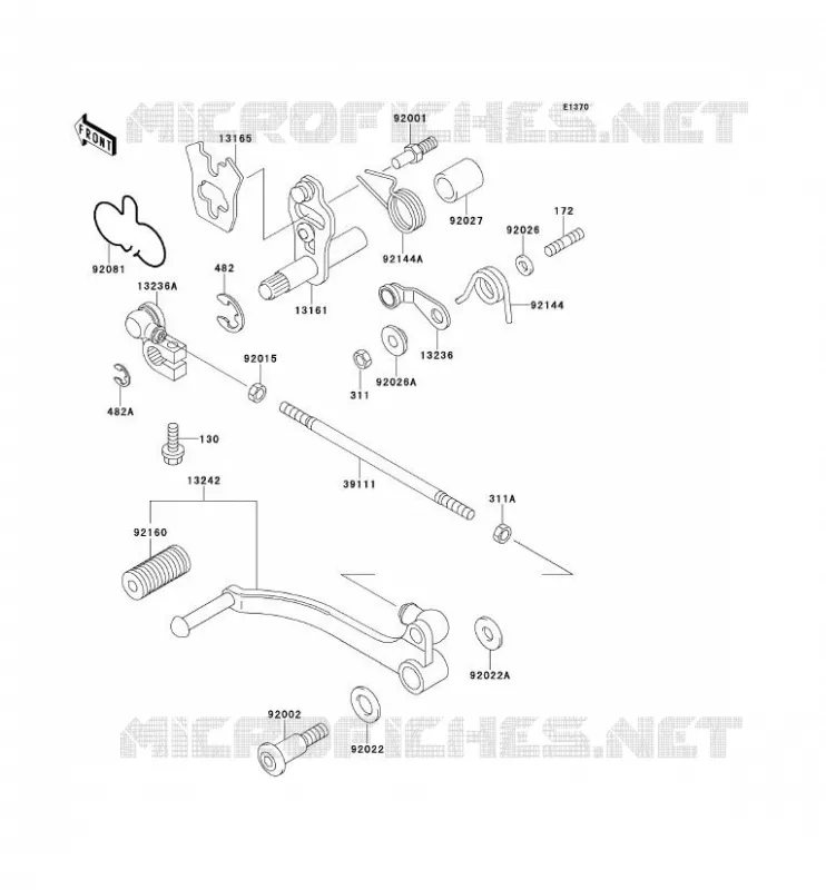 SHIFT Kawasaki MOTOS 500 1992 KLE500  KLE500-A2