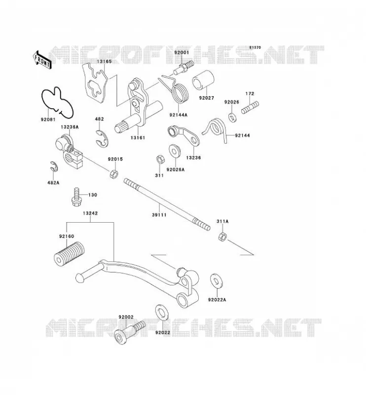 SHIFT Kawasaki MOTOS 500 1993 KLE500  KLE500-A3