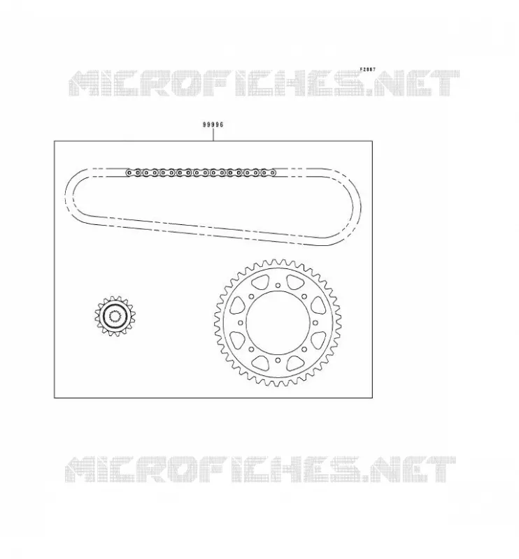 CHAIN KIT Kawasaki MOTOS 500 1995 KLE500  KLE500-A5