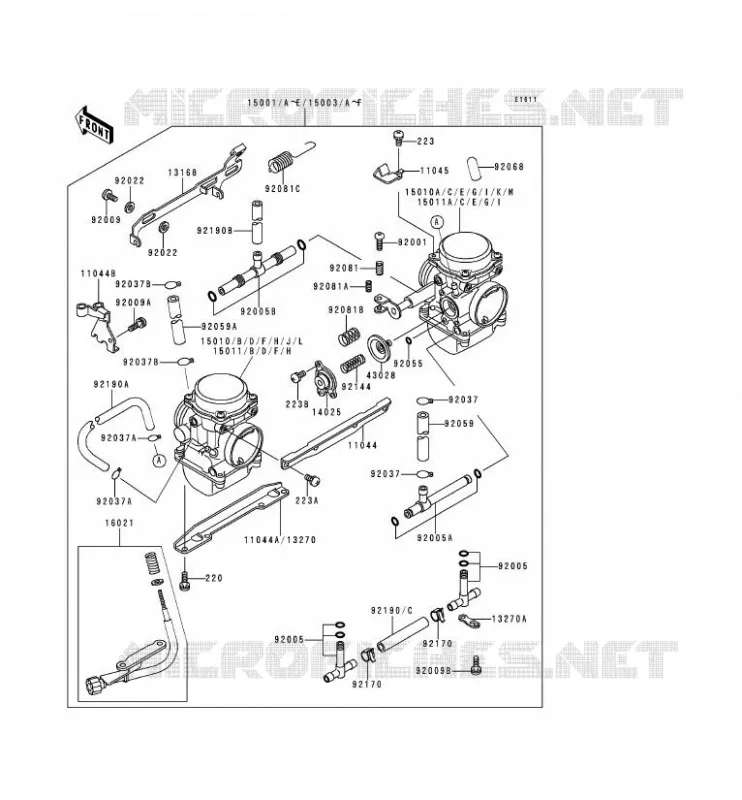 CARBURETOR Kawasaki MOTOS 500 1995 KLE500  KLE500-A5