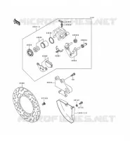 REAR BRAKE voor Kawasaki KLE500 1999
