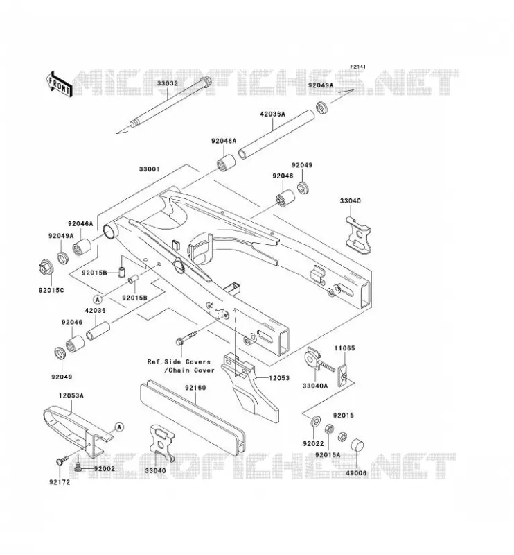 SWINGARM Kawasaki MOTOS 500 2005 KLE500  KLE500-B1P