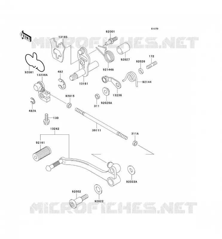 SHIFT Kawasaki MOTOS 500 2007 KLE500  KLE500B7F