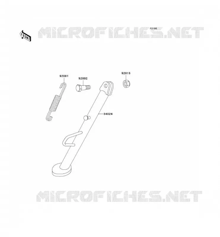STAND Kawasaki MOTOS 500 2007 KLE500  KLE500B7F