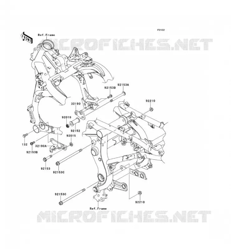 ENGINE MOUNT Kawasaki MOTOS 650 2007 VERSYS 650  KLE650A7F
