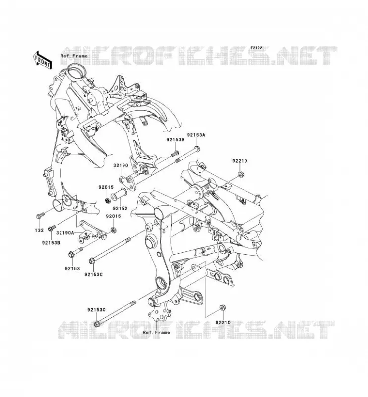 ENGINE MOUNT Kawasaki MOTOS 650 2007 VERSYS 650  KLE650A7F
