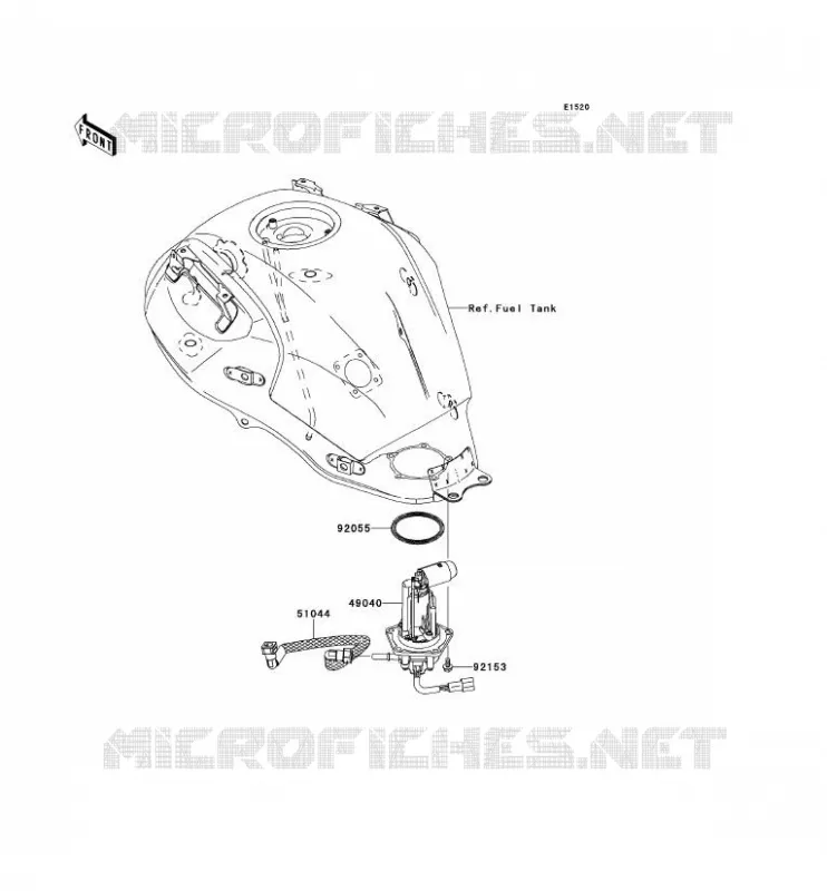 FUEL PUMP Kawasaki MOTOS 650 2007 VERSYS 650  KLE650A7F