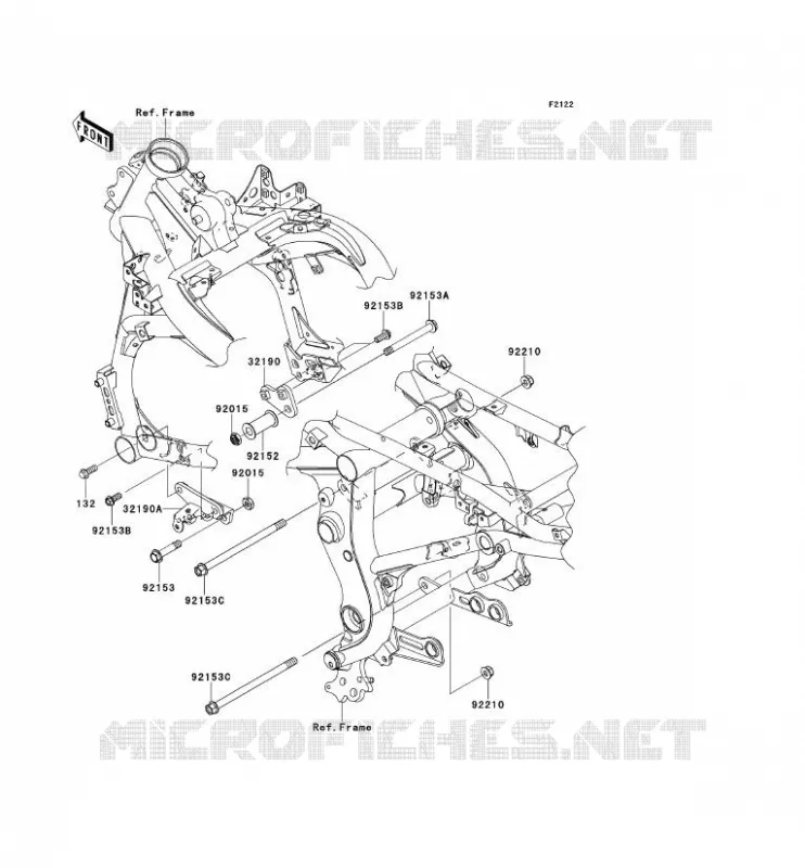 ENGINE MOUNT Kawasaki MOTOS 650 2007 VERSYS 650  KLE650A7F