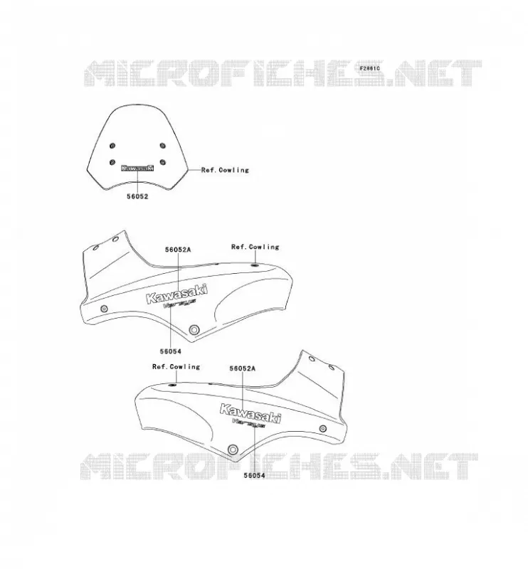 STICKER(BLUE)(BLACK)(BLACK) Kawasaki MOTOS 650 2008 VERSYS 650  KLE650A8F
