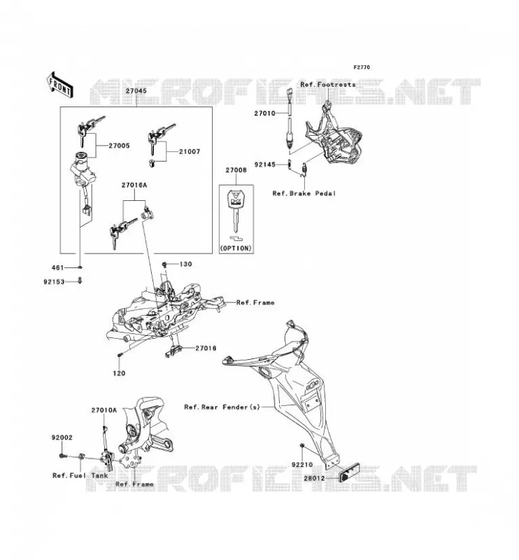 SWITCH Kawasaki MOTOS 650 2008 VERSYS 650  KLE650A8F
